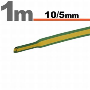 Zsugorcső zöld/sárga, 10 méter - 10 / 5 mm - 11023X