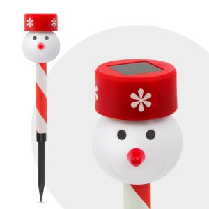 Garden of Eden - LED szolár lámpa - hóember - 11374B