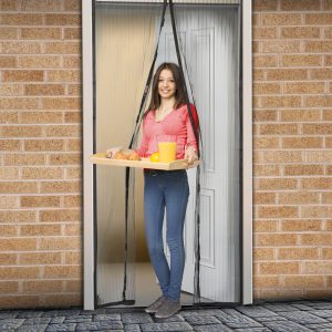 Delight Szúnyogháló függöny ajtóra mágneses 100 x 210 cm - 11398BK