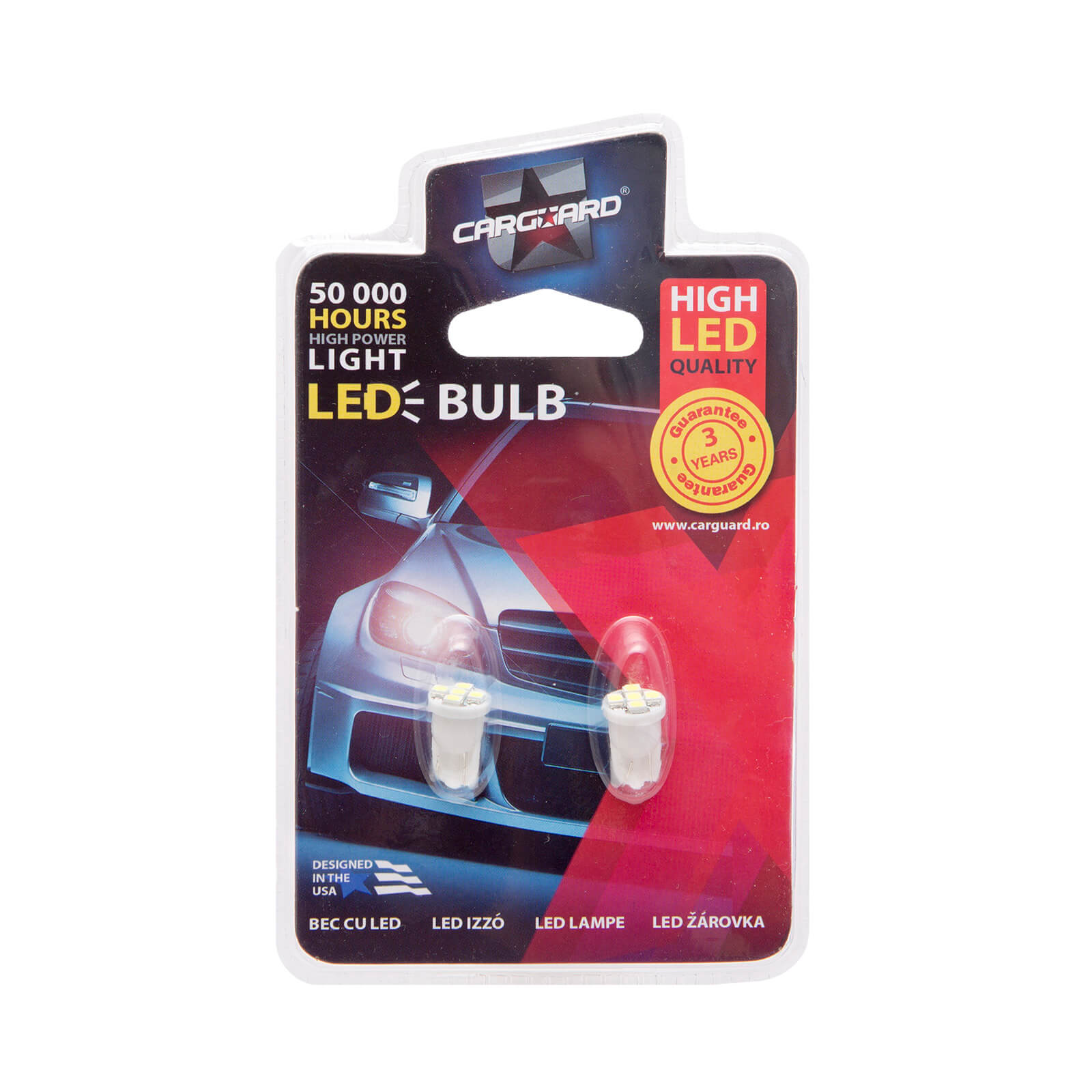 Carguard LED izzó CLD005 - T10 - 0,5 W - 50972