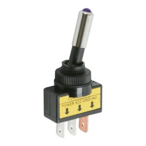Karos kapcsoló 1 áramkör 20 A - 12 V DC - lila led - 2 db / csomag - 09058LI