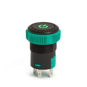 Nyomógomb 1 áramkor 20 A - 12 V DC - IP67 OFF - (ON) - 09153GR