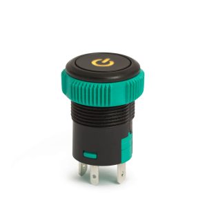 Nyomógomb 1 áramkor 20 A - 12 V DC - IP67 OFF - (ON) - 09153OR