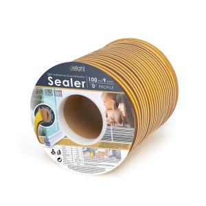 Delight 11599BR-100 Öntapadós ajtó- ablakszigetelő "D" profil