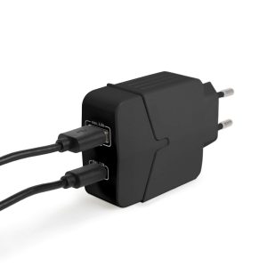 Delight Hálózati Adapter USB+Type-C gyorstöltéssel - 55044BK