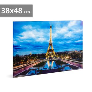 Family LED-es fali hangulatkép - "Eiffel torony" - 58018F