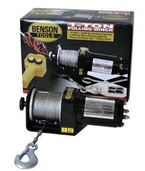 Benson elektromos lökhárító csörlő 12 Volt 1000 Kg 15 méter - 002920