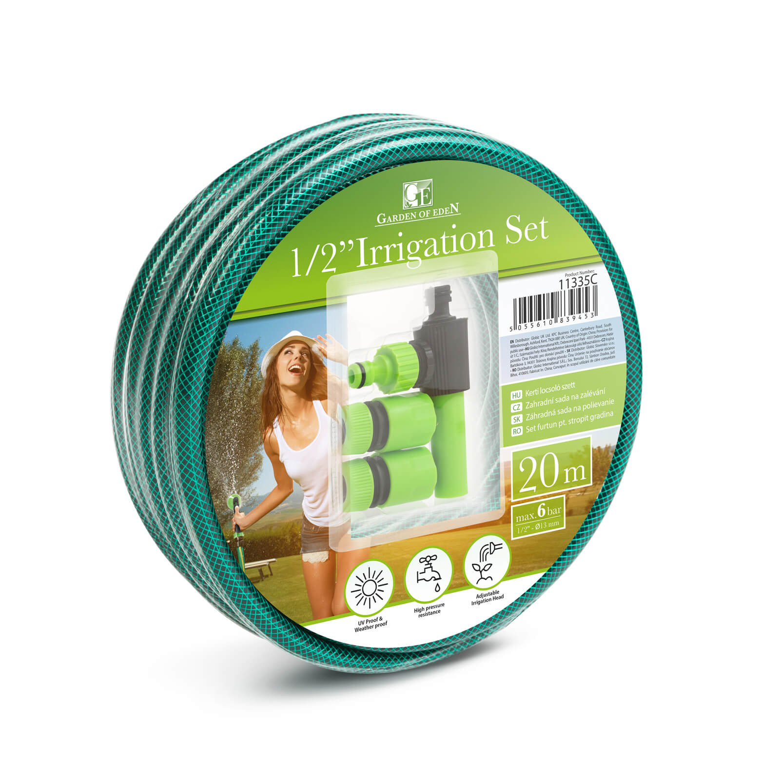 Garden of Eden Kerti locsoló szett, 20 méter - 11335C