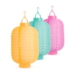 Globiz Szolár lampion - 3 színben - hidegfehér LED - 21 cm - 11399G