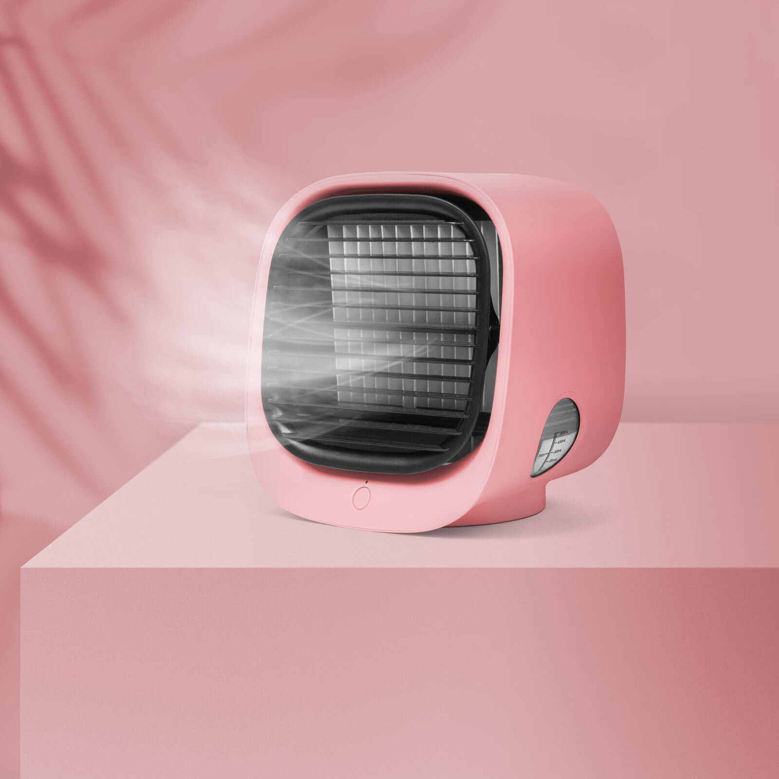 Bewello Hordozható mini léghűtő ventilátor - USB - rózsaszín - BW2009PK