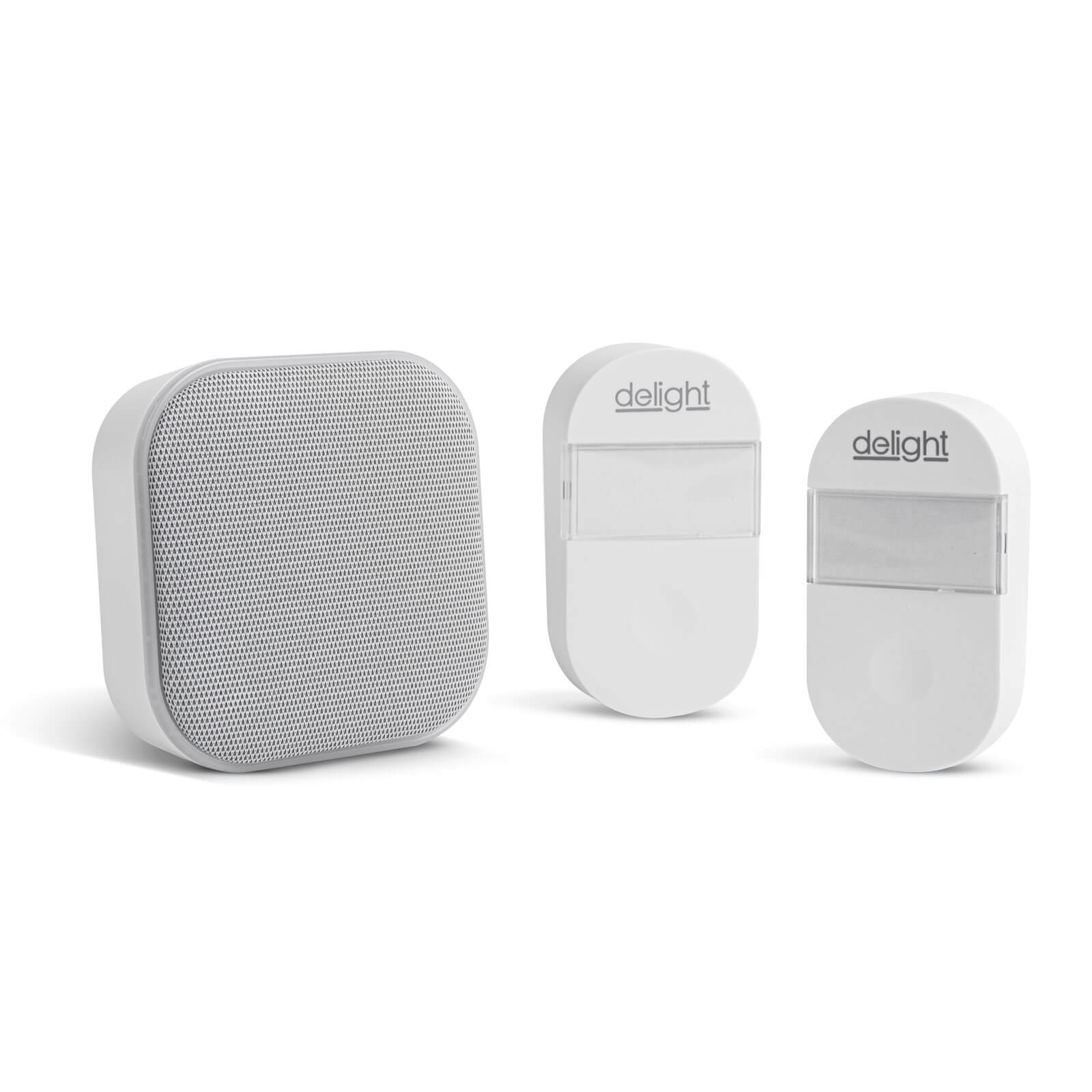 2 az 1-ben vezetéknélküli csengő és éjjelifény - Kinetic - 2 kültéri - fehér - 55346WH-2