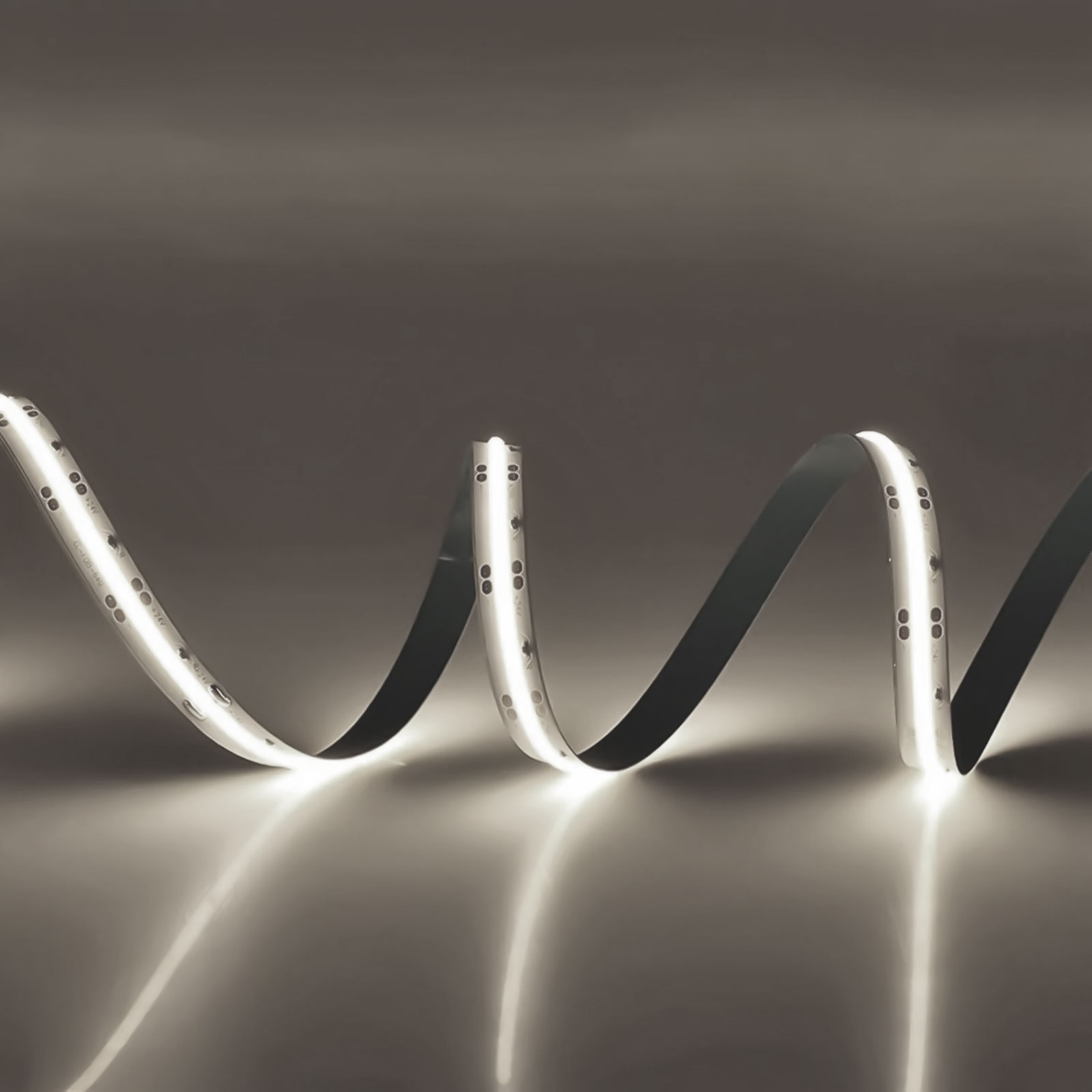 COB LED szalag - középfehér - 12V - 11W/m - 320 LED/méter - 5 m / csomag -  55857D