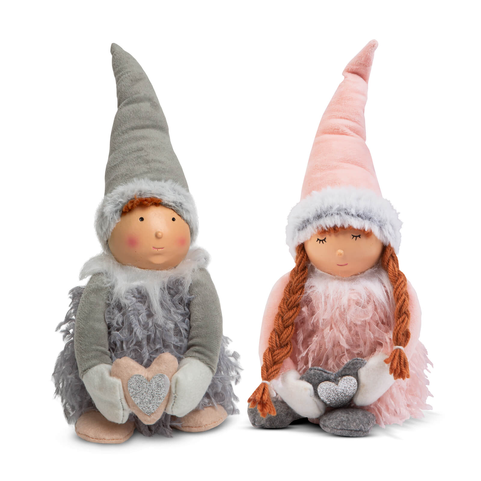 Karácsonyi baba - fiú / lány - 38 cm - 2 féle -  58360